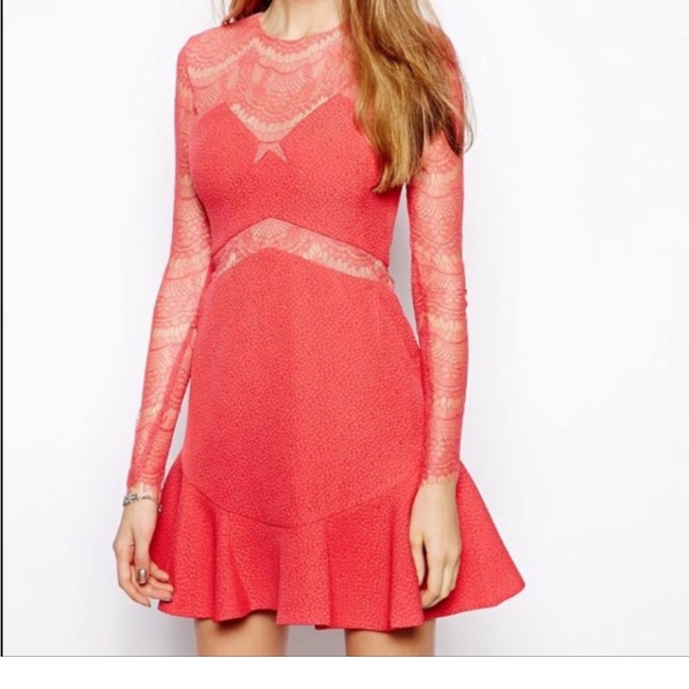 NWT $370 Three Floor One Oh One Dress size 6 Paradise Pink / Nude